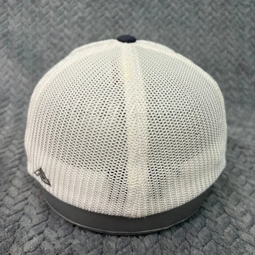 Pacific Headwear 402F Trucker Hat Camo Mesh Flexfit Cap Green White XS